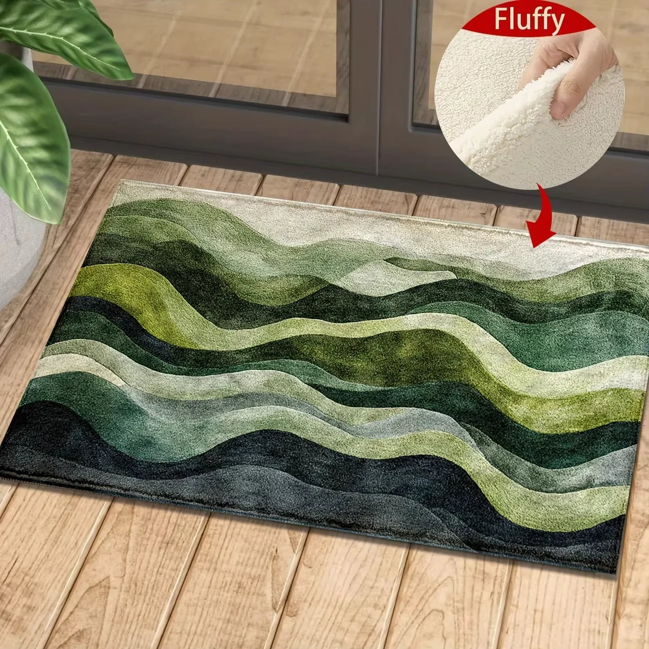 Colorful Waterproof Floral Doormat, Various Options and Colors