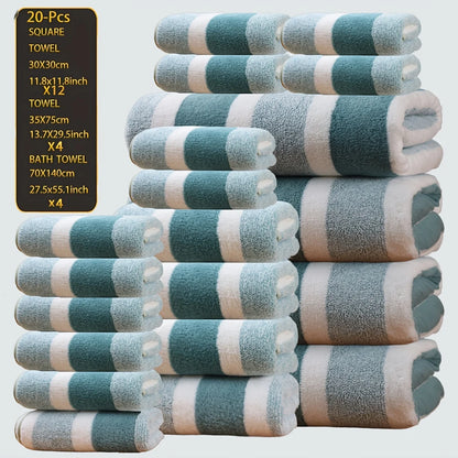 Ultra-Soft Coral Fleece Towel Set, Quick-Dry, Cozy Texture