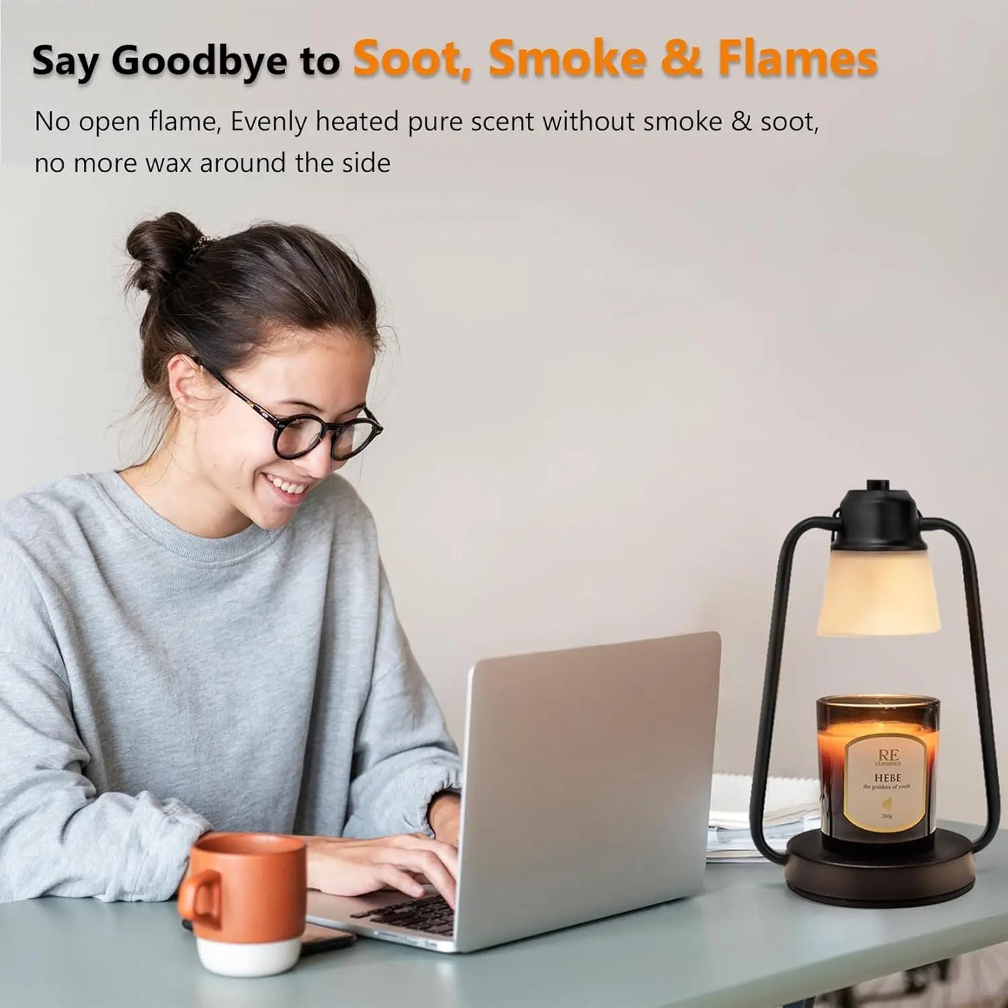 Electric Candle Warmer Lamp w/Timer and Dimmer