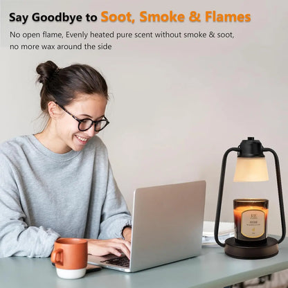 Electric Candle Warmer Lamp w/Timer and Dimmer