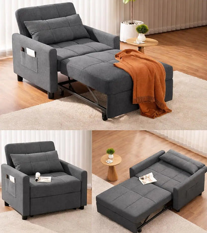 Convertible Sleeper Sofa Bed 3-in-1, Adjustable
