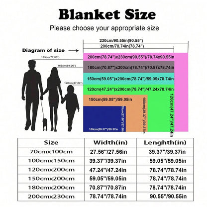 1pc Single-Layer Coral Fleece Blanket, Lightweight & Multi-Purpose