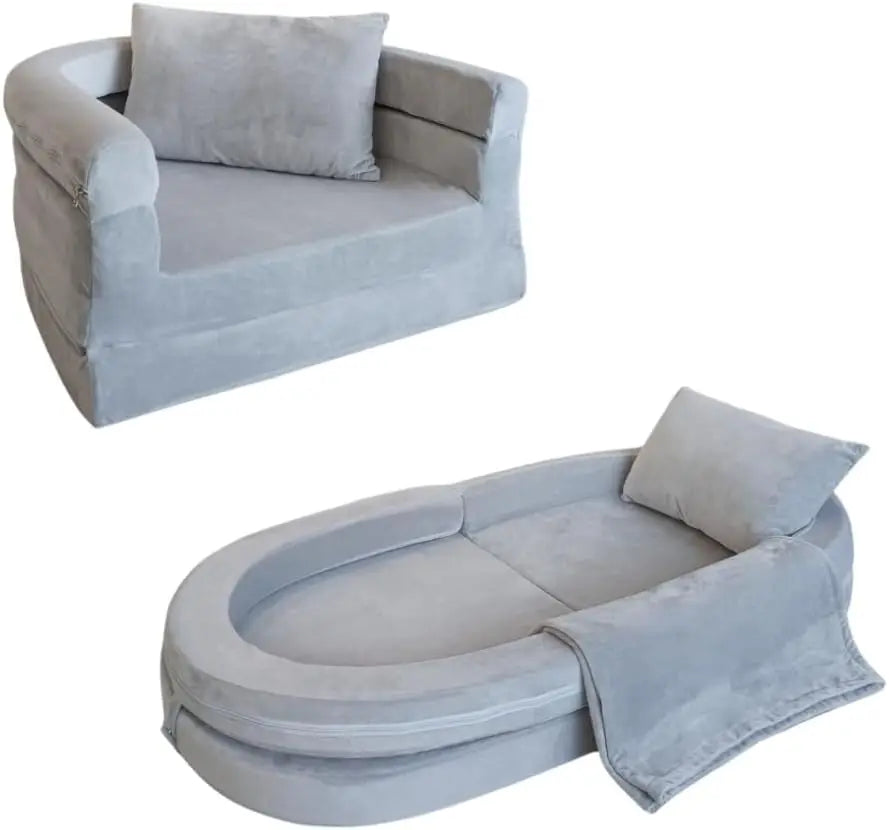 3-in-1 Convertible Sofa Kids Foam Couch