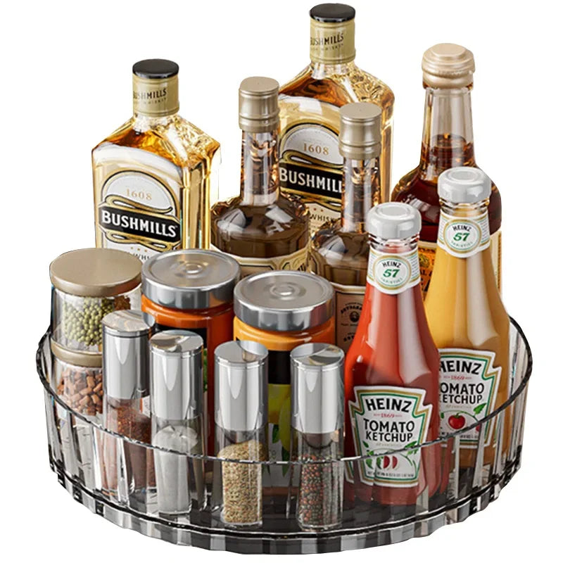 Rotating Spice Rack, Pantry Cabinet Turntable w/Base