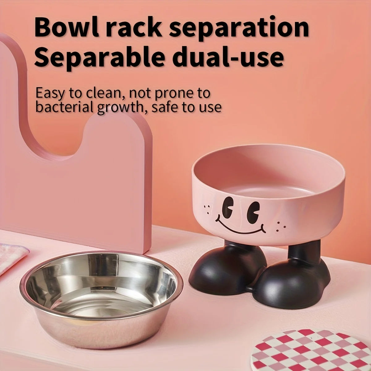 Elevated Dog and Cat Bowl Stainless Steel