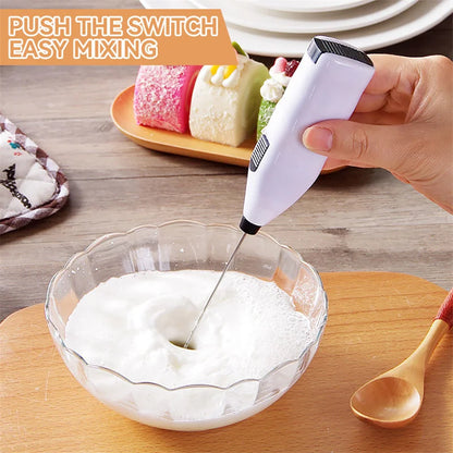 Mini Electric Handheld Egg Beater, Cappuccino, Mixer
