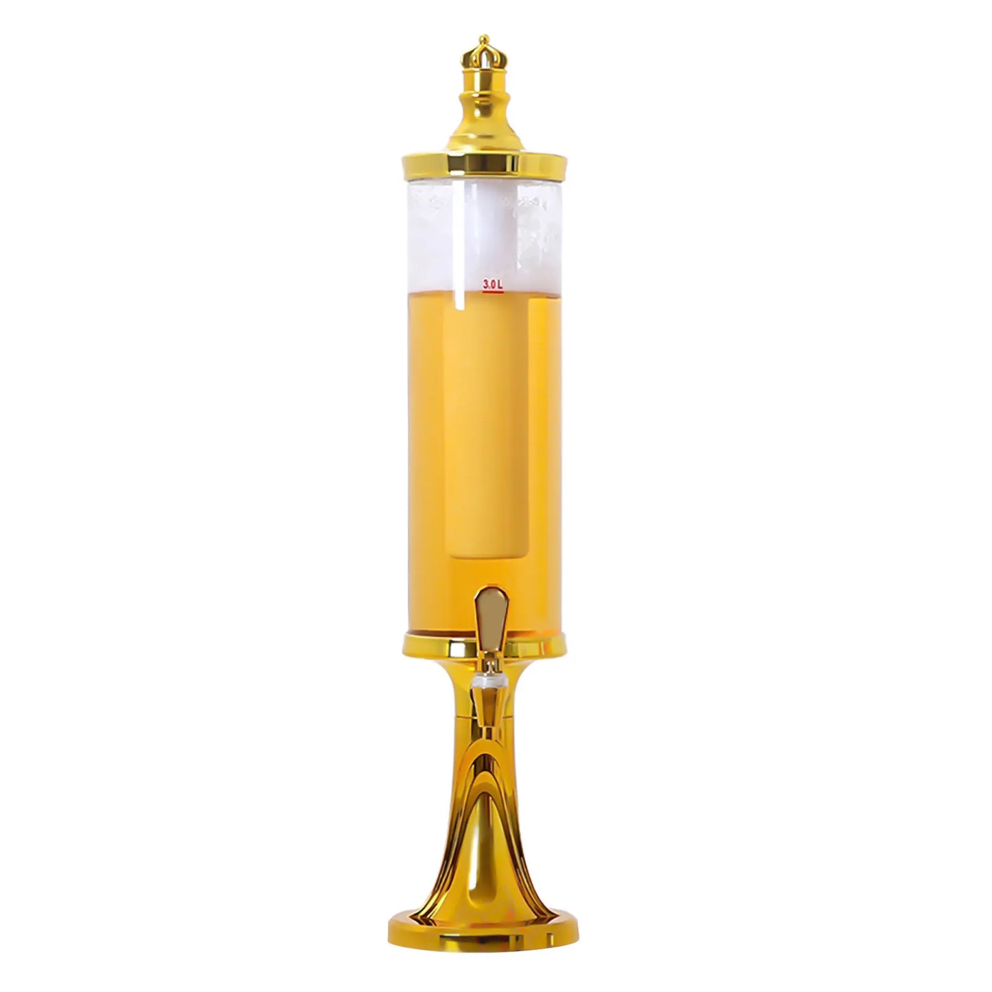 3L Beverage Tower Dispenser, LED Lights