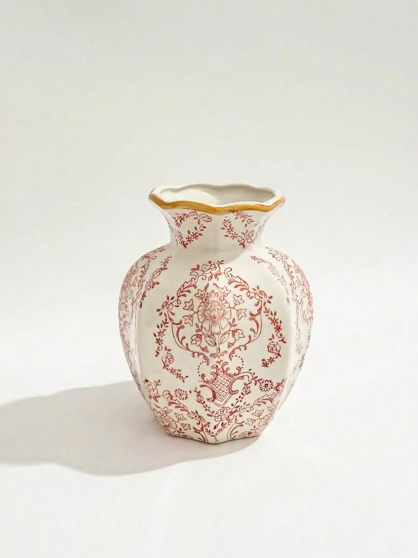 1 Pc Blue & White Porcelain Retro Chinese Vase