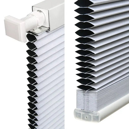 Cordless Cellular Shades, No Tools, No Drill, Black-out