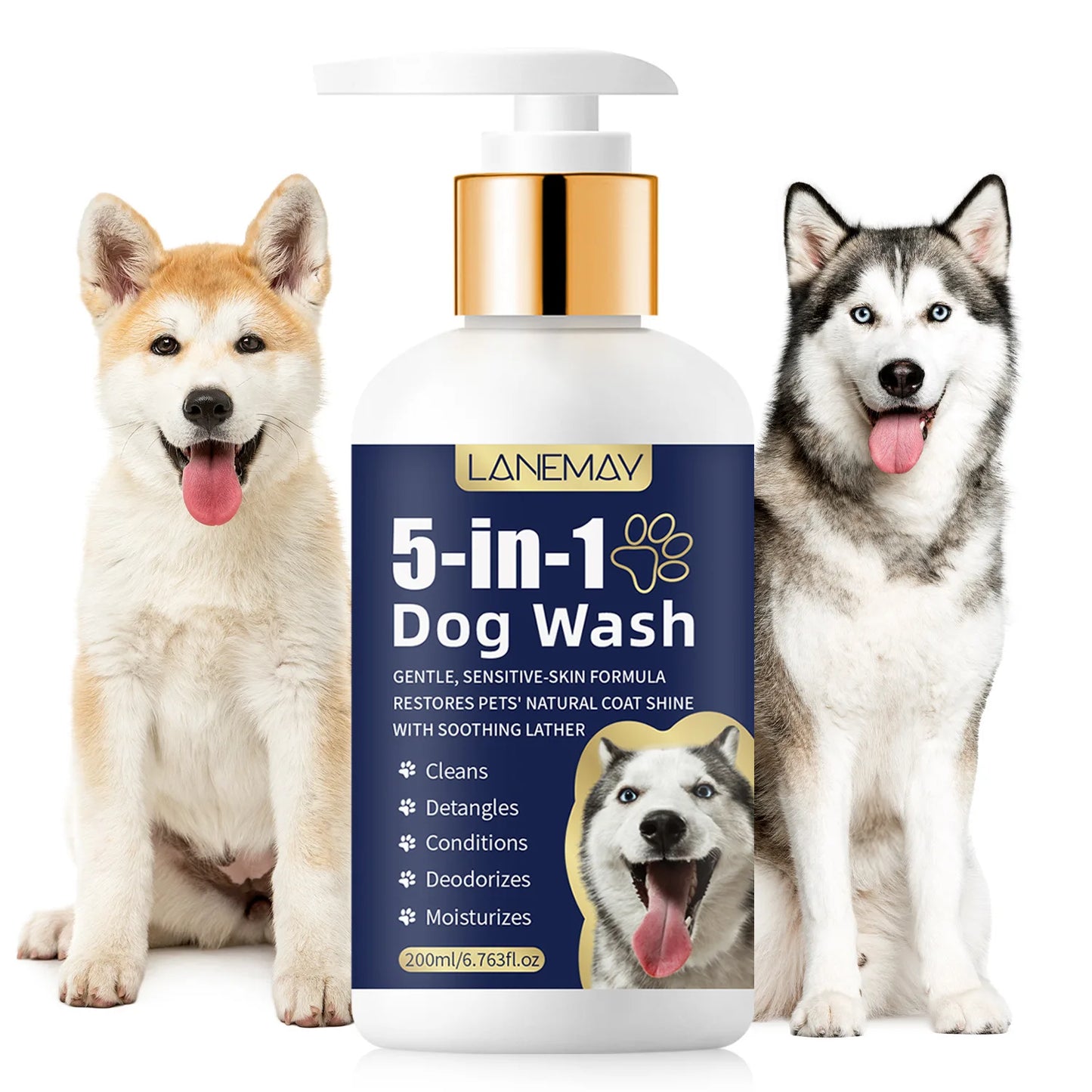 200ml Pet Skin and Hair Shampoo, Pet Cleaning