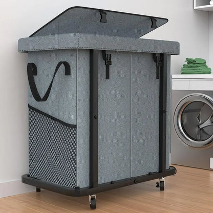 High Grade Laundry Hamper w/Wheels,