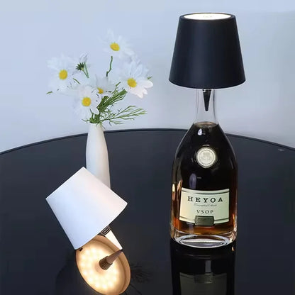 Wireless Touch Mini LED Lamp, Rechargeable Dimmable Warm Light
