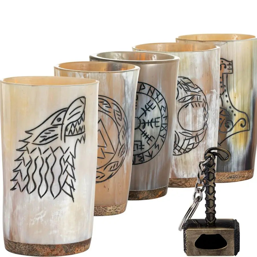 Viking Mug Set with Bottle Opener