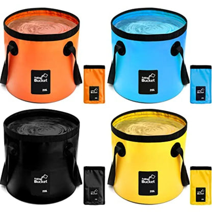 4pk - 5gl Portable Collapsible Buckets with Handles