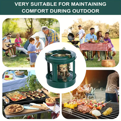 Portable Outdoor Kerosene Camping Stove w/Windscreen