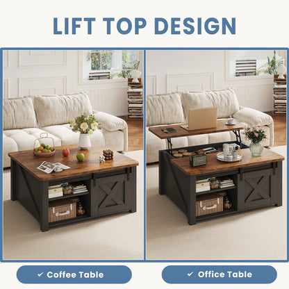 Wood Lift Top Coffee Table