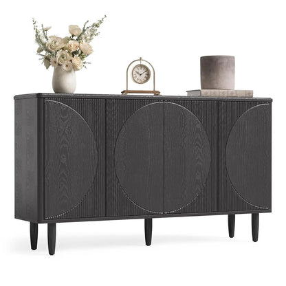 59" Modern Buffet Sideboard Storage Cabinet w/Doors