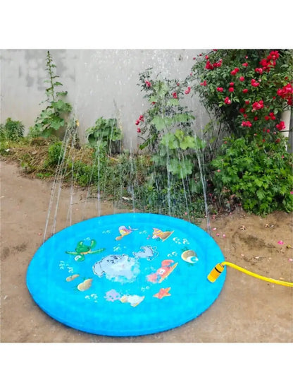 Summer Outdoor Water Play Toy, Circular Dolphin Spray Mat