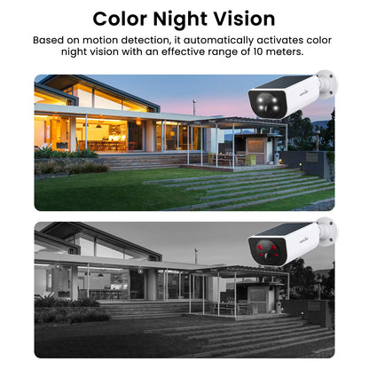 Outdoor Solar Security Camera w/2-Way Audio