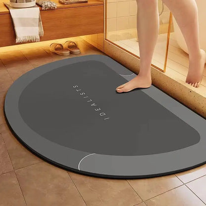 1pc New Type Diatom Mud Bathroom Mat - Quick-Drying,