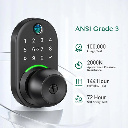 Smart Door Lock with Fingerprint, Keypad & App Control