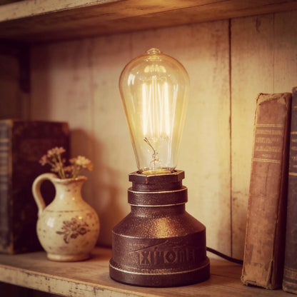 Vintage American Village Style Light, Iron Steel Water Pipe