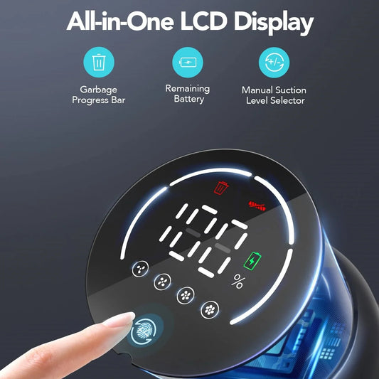 Wireless Handheld Vacuum Cleaner ,Touch Screen,