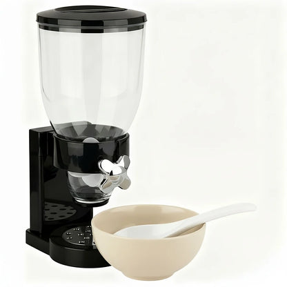 Countertop Dry Food Dispenser Spoon, Bowl, Lid