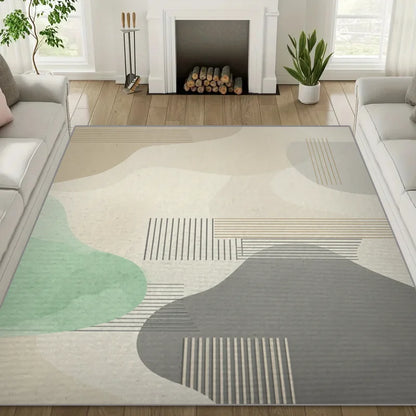 Abstract Geometric Large Area Anti-Slip Floor Mat