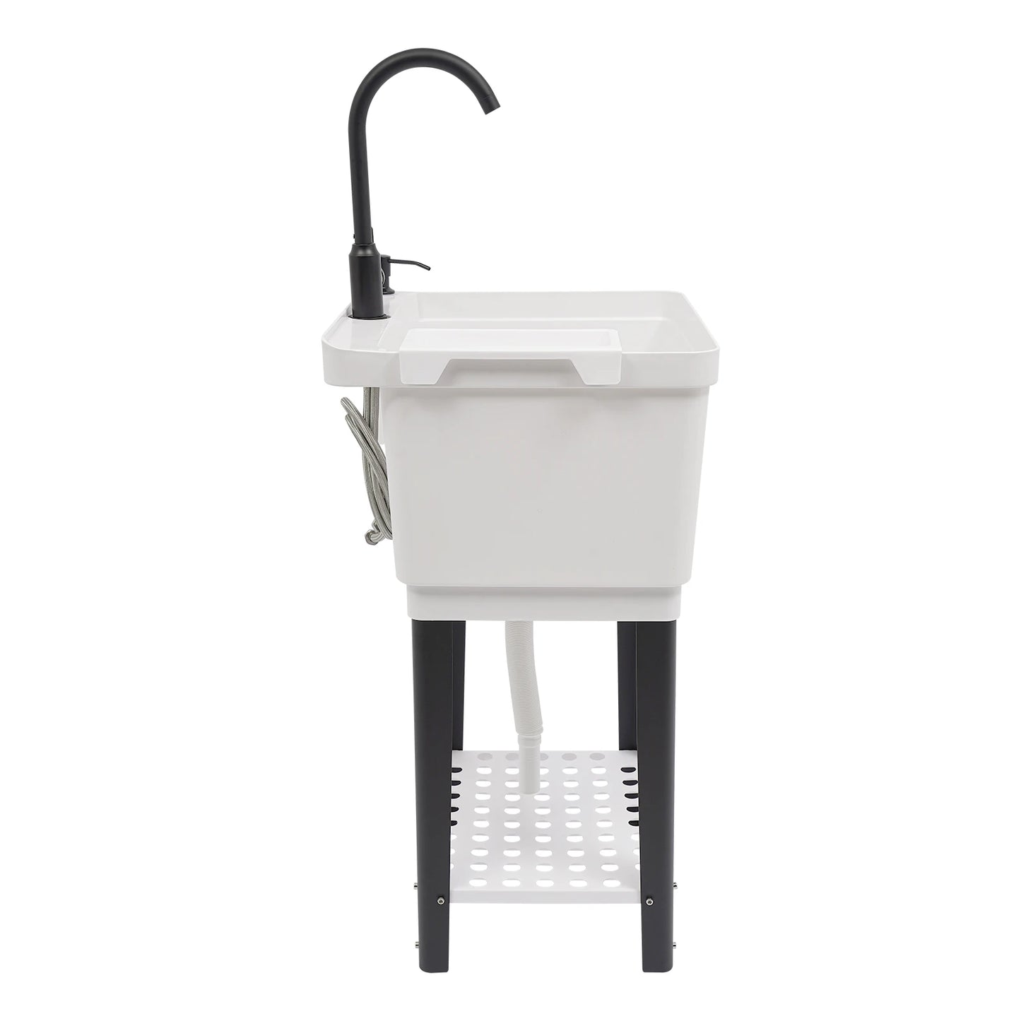 Freestanding Laundry, Utility Sink w/Soap Dispenser