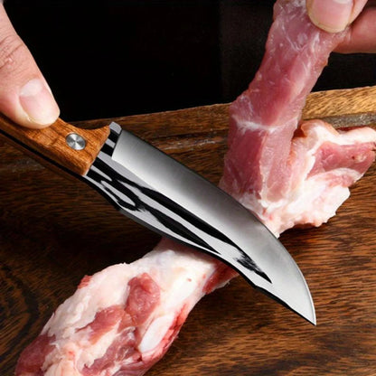 5pc Set of Forged Sharp Blade Boning, Slicing, Cutting Knives