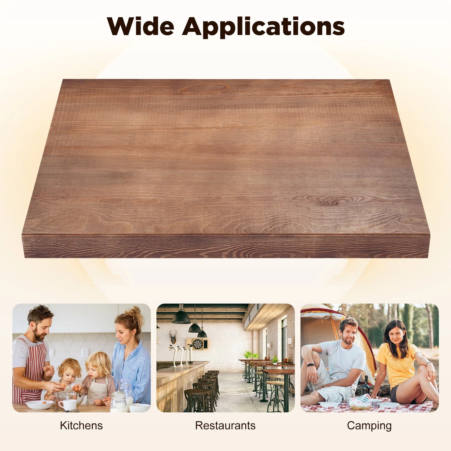 Noodle Board Stove Covers w/Built-In Handles, Durable, Thick