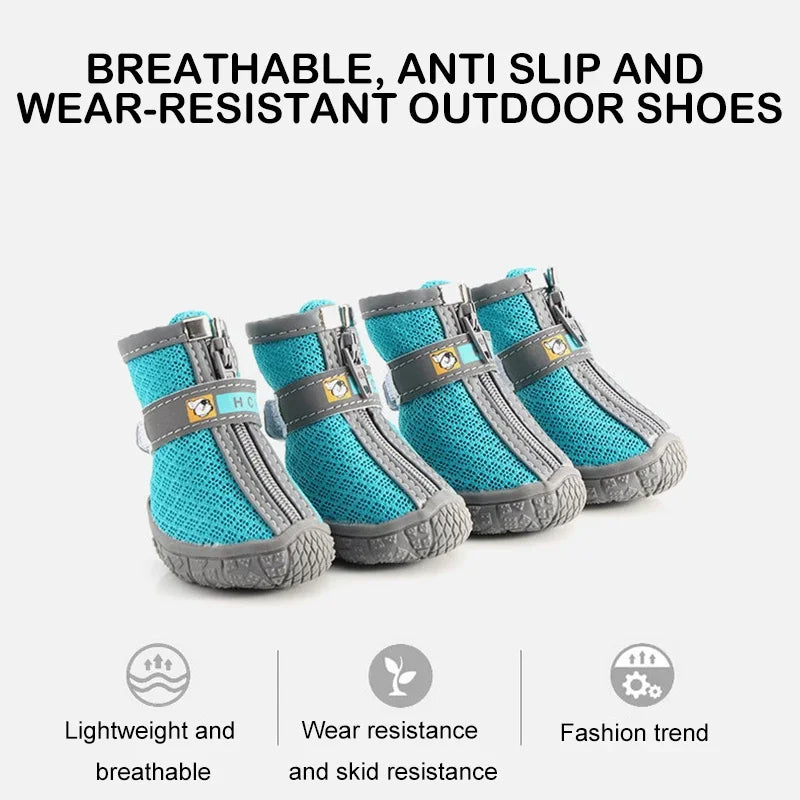 Dog Booties, Non-Slip Soles, Thick Plush Paw Protection
