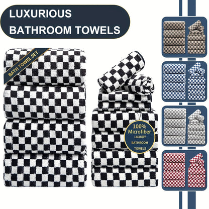 12pcs Bath Towels Set, Ultra Soft, Highly Absorbent, Quick Dry