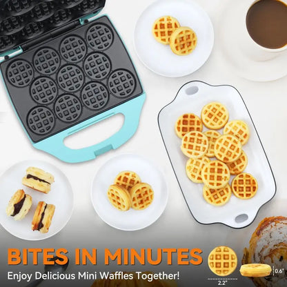 Mini Waffle Maker for Kids, Adults,