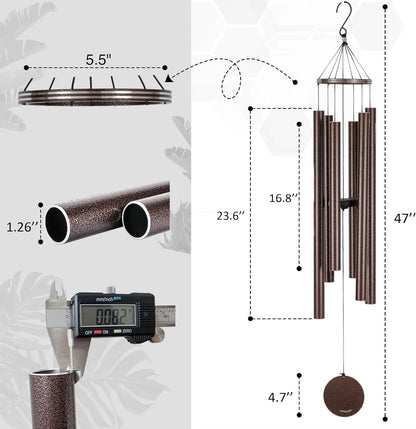 Bronze 48'' Deep Tone Wind Chimes