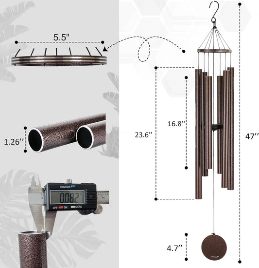 Bronze 48'' Deep Tone Wind Chimes