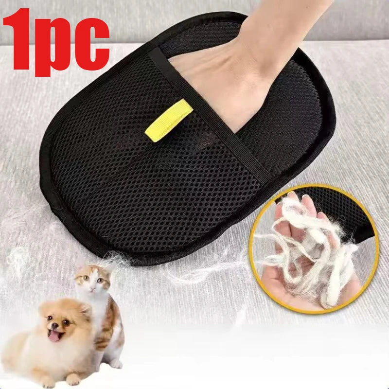 Clothes and Pet Dehairing Remover Glove, Washable