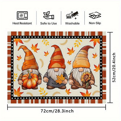 1pc Induction Cooker Protective Pad, 20.47"x28.35" Autumn-themed Heat-Resistant Mat