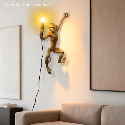 60w 110v Monkey Shape Wall Lamp