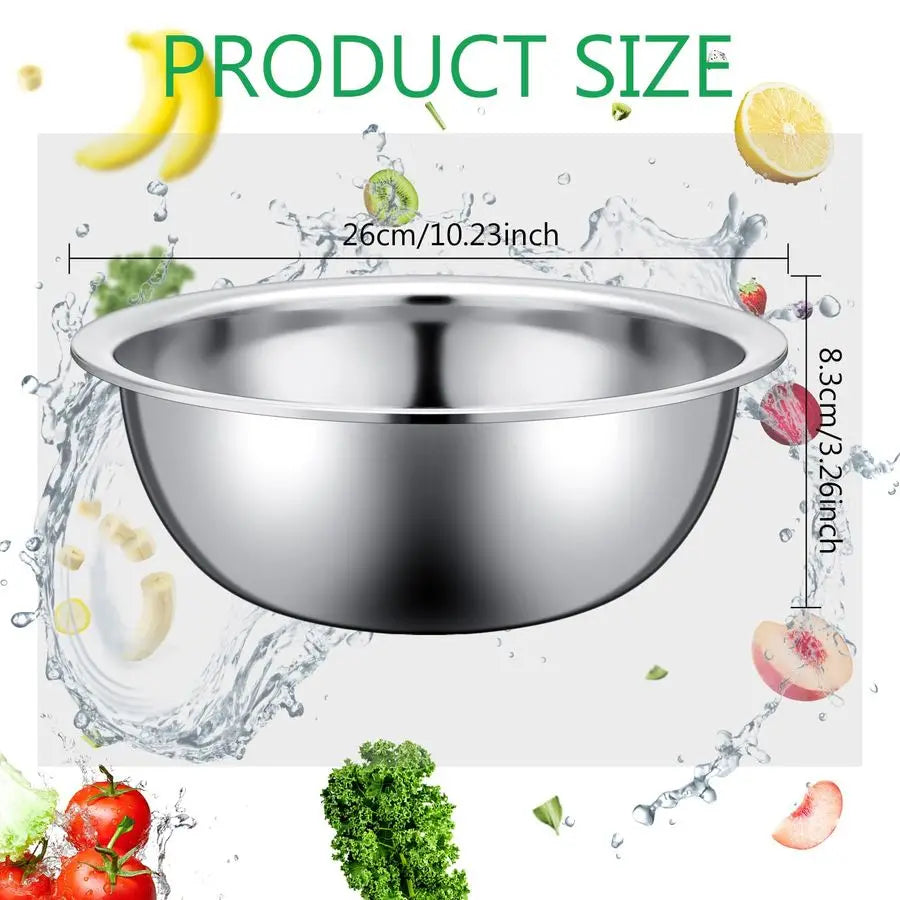 12 Pcs Stainless Steel Mixing Bowls,