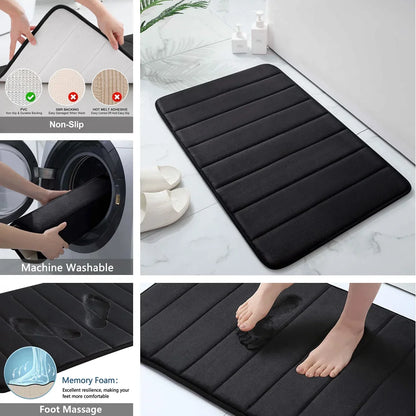 Super Absorbent Bathmat Memory Foam, Non-slip
