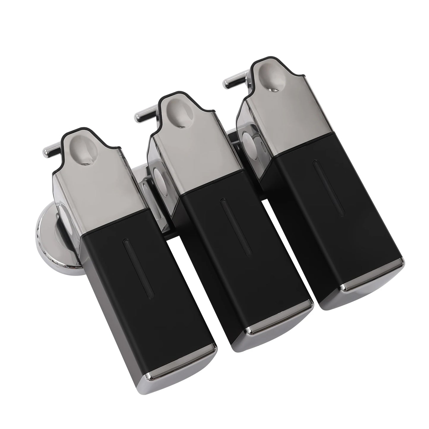 Triple Wall Mount Shampoo, Conditioner, Body Wash Dispenser 1500ml
