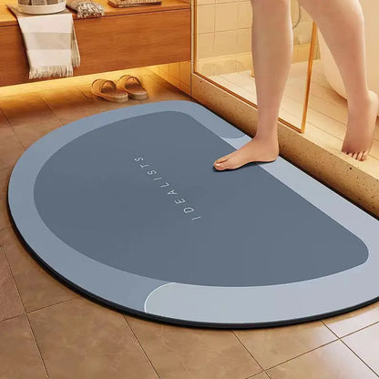 1pc New Type Diatom Mud Bathroom Mat - Quick-Drying,