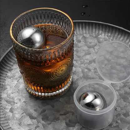 38MM Reusable Stainless Steel Ice Cube, Cooling Metal Ice Balls Set