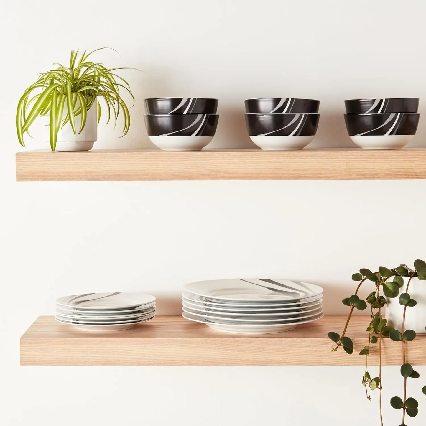 18pc Dinnerware Set for 6, Microwave & Dishwasher Safe