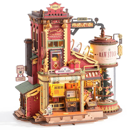 Robo-Time Dream Gift Factory, 3D Wooden Puzzle, Light and Music
