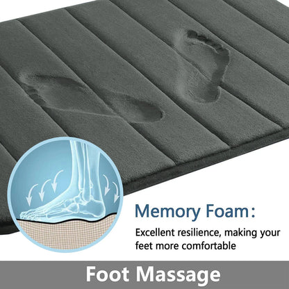 Super Absorbent Bathmat Memory Foam, Non-slip