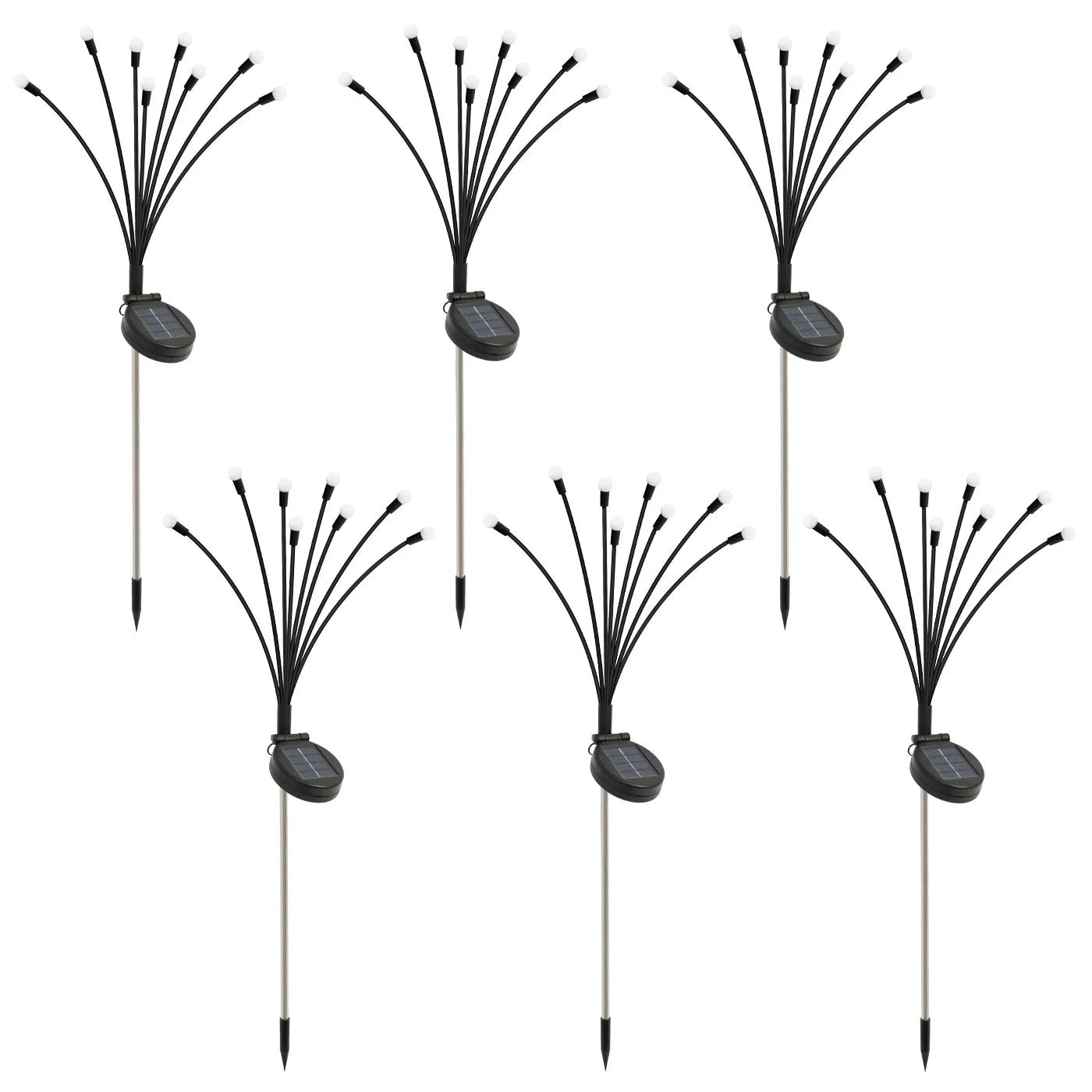 8-Head Outdoor Decorative Firefly Lights, LED Solar