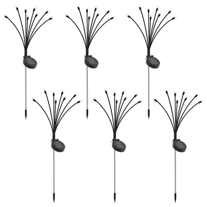 8-Head Outdoor Decorative Firefly Lights, LED Solar